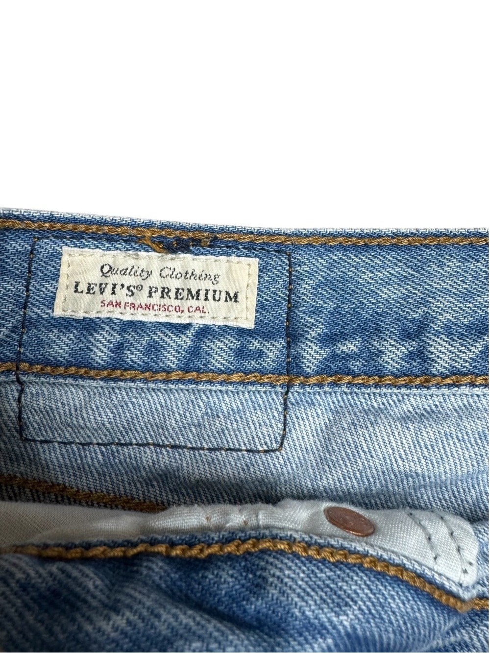 Women's Light Blue Distressed Bootcut Jeans - Picture 6 of 10